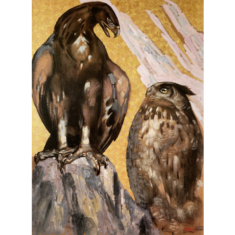 L'aigle et le hibou, vers 1925.